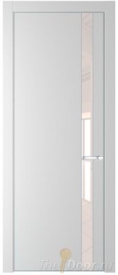 Дверь Profil Doors 18PE цвет Крем Вайт (RAL 120-02) кромка Серебро стекло Lacobel Перламутровый лак Дверь Profil Doors 18PE цвет Крем Вайт (RAL 120-02) кромка Серебро стекло Lacobel Перламутровый лак