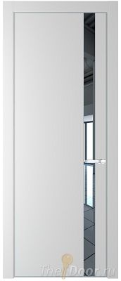 Дверь Profil Doors 18PE цвет Крем Вайт (RAL 120-02) кромка Серебро стекло Зеркало Дверь Profil Doors 18PE цвет Крем Вайт (RAL 120-02) кромка Серебро стекло Зеркало