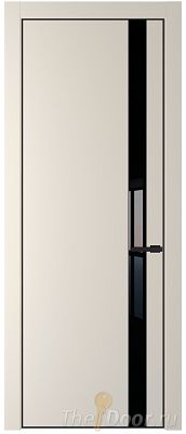 Дверь Profil Doors 18PE цвет Кремовая Магнолия (RAL 120-04) кромка Черный матовый RAL9005 стекло Lacobel Черный лак Дверь Profil Doors 18PE цвет Кремовая Магнолия (RAL 120-04) кромка Черный матовый RAL9005 стекло Lacobel Черный лак