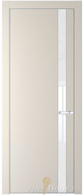 Дверь Profil Doors 18PE цвет Кремовая Магнолия (RAL 120-04) кромка Серебро стекло Lacobel лак Классик Дверь Profil Doors 18PE цвет Кремовая Магнолия (RAL 120-04) кромка Серебро стекло Lacobel лак Классик