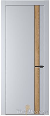 Дверь Profil Doors 18PE цвет Лайт Грей (RAL 870-01) кромка Черный матовый RAL9005 вставка Дуб Карамель Дверь Profil Doors 18PE цвет Лайт Грей (RAL 870-01) кромка Черный матовый RAL9005 вставка Дуб Карамель