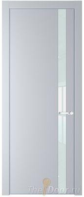 Дверь Profil Doors 18PE цвет Лайт Грей (RAL 870-01) кромка Серебро стекло Lacobel Белый лак Дверь Profil Doors 18PE цвет Лайт Грей (RAL 870-01) кромка Серебро стекло Lacobel Белый лак