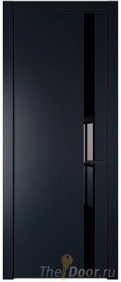 Дверь Profil Doors 18PE цвет Нэви Блу (RAL 7016) кромка Черный матовый RAL9005 стекло Lacobel Черный лак Дверь Profil Doors 18PE цвет Нэви Блу (RAL 7016) кромка Черный матовый RAL9005 стекло Lacobel Черный лак