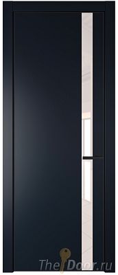 Дверь Profil Doors 18PE цвет Нэви Блу (RAL 7016) кромка Черный матовый RAL9005 стекло Lacobel Перламутровый лак Дверь Profil Doors 18PE цвет Нэви Блу (RAL 7016) кромка Черный матовый RAL9005 стекло Lacobel Перламутровый лак