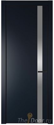 Дверь Profil Doors 18PE цвет Нэви Блу (RAL 7016) кромка Черный матовый RAL9005 стекло Lacobel Серебро Матлак Дверь Profil Doors 18PE цвет Нэви Блу (RAL 7016) кромка Черный матовый RAL9005 стекло Lacobel Серебро Матлак