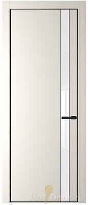 Дверь Profil Doors 18PE цвет Перламутр белый кромка Черный матовый RAL9005 стекло Lacobel лак Классик Дверь Profil Doors 18PE цвет Перламутр белый кромка Черный матовый RAL9005 стекло Lacobel лак Классик