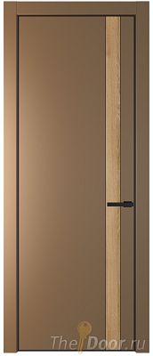 Дверь Profil Doors 18PE цвет Перламутр золото кромка Черный матовый RAL9005 вставка Дуб Карамель Дверь Profil Doors 18PE цвет Перламутр золото кромка Черный матовый RAL9005 вставка Дуб Карамель