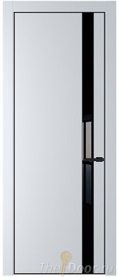 Дверь Profil Doors 18PE цвет Вайт (RAL 110 96 02) кромка Черный матовый RAL9005 стекло Lacobel Черный лак Дверь Profil Doors 18PE цвет Вайт (RAL 110 96 02) кромка Черный матовый RAL9005 стекло Lacobel Черный лак