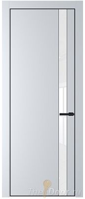 Дверь Profil Doors 18PE цвет Вайт (RAL 110 96 02) кромка Черный матовый RAL9005 стекло Lacobel лак Классик Дверь Profil Doors 18PE цвет Вайт (RAL 110 96 02) кромка Черный матовый RAL9005 стекло Lacobel лак Классик