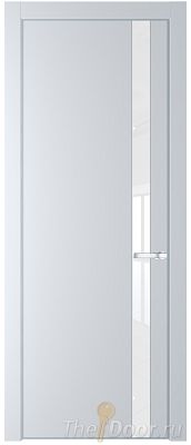 Дверь Profil Doors 18PE цвет Вайт (RAL 110 96 02) кромка Серебро стекло Lacobel лак Классик Дверь Profil Doors 18PE цвет Вайт (RAL 110 96 02) кромка Серебро стекло Lacobel лак Классик