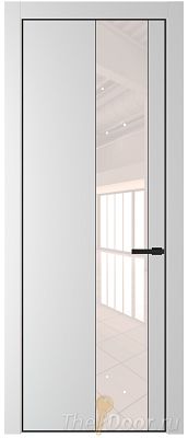 Дверь Profil Doors 19PE цвет Крем Вайт (RAL 120-02) кромка Черный матовый RAL9005 стекло Lacobel Перламутровый лак Дверь Profil Doors 19PE цвет Крем Вайт (RAL 120-02) кромка Черный матовый RAL9005 стекло Lacobel Перламутровый лак