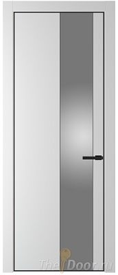 Дверь Profil Doors 19PE цвет Крем Вайт (RAL 120-02) кромка Черный матовый RAL9005 стекло Lacobel Серебро Матлак Дверь Profil Doors 19PE цвет Крем Вайт (RAL 120-02) кромка Черный матовый RAL9005 стекло Lacobel Серебро Матлак