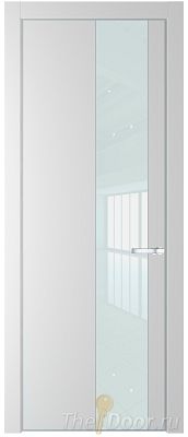 Дверь Profil Doors 19PE цвет Крем Вайт (RAL 120-02) кромка Серебро стекло Lacobel Белый лак Дверь Profil Doors 19PE цвет Крем Вайт (RAL 120-02) кромка Серебро стекло Lacobel Белый лак