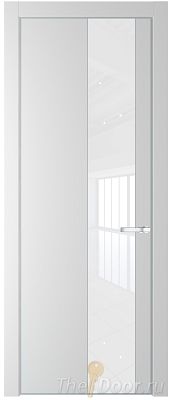 Дверь Profil Doors 19PE цвет Крем Вайт (RAL 120-02) кромка Серебро стекло Lacobel лак Классик Дверь Profil Doors 19PE цвет Крем Вайт (RAL 120-02) кромка Серебро стекло Lacobel лак Классик