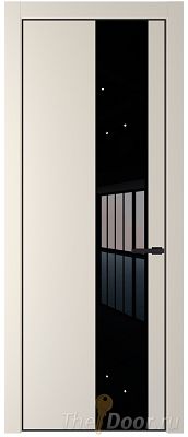 Дверь Profil Doors 19PE цвет Кремовая Магнолия (RAL 120-04) кромка Черный матовый RAL9005 стекло Lacobel Черный лак Дверь Profil Doors 19PE цвет Кремовая Магнолия (RAL 120-04) кромка Черный матовый RAL9005 стекло Lacobel Черный лак