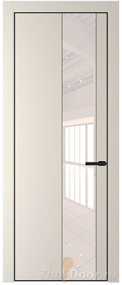 Дверь Profil Doors 19PE цвет Кремовая Магнолия (RAL 120-04) кромка Черный матовый RAL9005 стекло Lacobel Перламутровый лак Дверь Profil Doors 19PE цвет Кремовая Магнолия (RAL 120-04) кромка Черный матовый RAL9005 стекло Lacobel Перламутровый лак