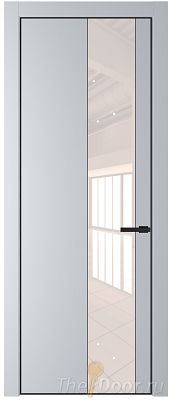Дверь Profil Doors 19PE цвет Лайт Грей (RAL 870-01) кромка Черный матовый RAL9005 стекло Lacobel Перламутровый лак Дверь Profil Doors 19PE цвет Лайт Грей (RAL 870-01) кромка Черный матовый RAL9005 стекло Lacobel Перламутровый лак
