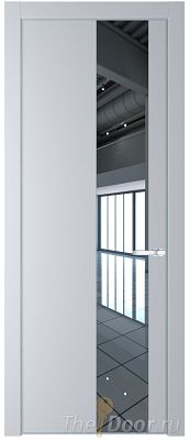 Дверь Profil Doors 19PE цвет Лайт Грей (RAL 870-01) кромка Серебро стекло Зеркало Дверь Profil Doors 19PE цвет Лайт Грей (RAL 870-01) кромка Серебро стекло Зеркало