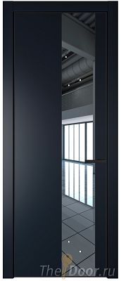 Дверь Profil Doors 19PE цвет Нэви Блу (RAL 7016) кромка Черный матовый RAL9005 стекло Зеркало Дверь Profil Doors 19PE цвет Нэви Блу (RAL 7016) кромка Черный матовый RAL9005 стекло Зеркало
