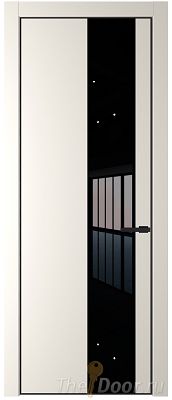 Дверь Profil Doors 19PE цвет Перламутр белый кромка Черный матовый RAL9005 стекло Lacobel Черный лак Дверь Profil Doors 19PE цвет Перламутр белый кромка Черный матовый RAL9005 стекло Lacobel Черный лак