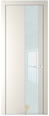 Дверь Profil Doors 19PE цвет Перламутр белый кромка Серебро стекло Lacobel Белый лак Дверь Profil Doors 19PE цвет Перламутр белый кромка Серебро стекло Lacobel Белый лак