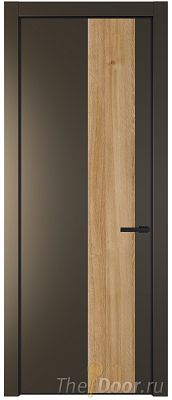 Дверь Profil Doors 19PE цвет Перламутр бронза кромка Черный матовый RAL9005 вставка Дуб Карамель Дверь Profil Doors 19PE цвет Перламутр бронза кромка Черный матовый RAL9005 вставка Дуб Карамель