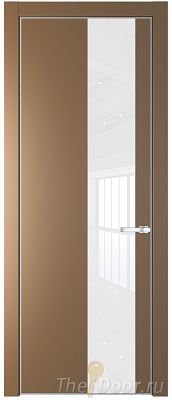 Дверь Profil Doors 19PE цвет Перламутр золото кромка Серебро стекло Lacobel лак Классик Дверь Profil Doors 19PE цвет Перламутр золото кромка Серебро стекло Lacobel лак Классик