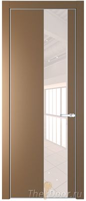 Дверь Profil Doors 19PE цвет Перламутр золото кромка Серебро стекло Lacobel Перламутровый лак Дверь Profil Doors 19PE цвет Перламутр золото кромка Серебро стекло Lacobel Перламутровый лак