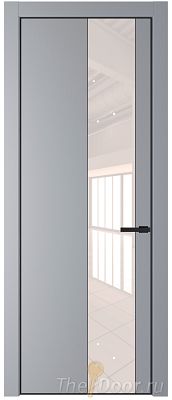 Дверь Profil Doors 19PE цвет Смоки (RAL 870-02) кромка Черный матовый RAL9005 стекло Lacobel Перламутровый лак Дверь Profil Doors 19PE цвет Смоки (RAL 870-02) кромка Черный матовый RAL9005 стекло Lacobel Перламутровый лак