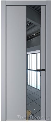 Дверь Profil Doors 19PE цвет Смоки (RAL 870-02) кромка Черный матовый RAL9005 стекло Зеркало Дверь Profil Doors 19PE цвет Смоки (RAL 870-02) кромка Черный матовый RAL9005 стекло Зеркало