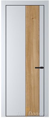 Дверь Profil Doors 19PE цвет Вайт (RAL 110 96 02) кромка Черный матовый RAL9005 вставка Дуб Карамель Дверь Profil Doors 19PE цвет Вайт (RAL 110 96 02) кромка Черный матовый RAL9005 вставка Дуб Карамель
