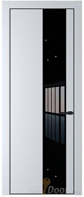 Дверь Profil Doors 19PE цвет Вайт (RAL 110 96 02) кромка Черный матовый RAL9005 стекло Lacobel Черный лак Дверь Profil Doors 19PE цвет Вайт (RAL 110 96 02) кромка Черный матовый RAL9005 стекло Lacobel Черный лак