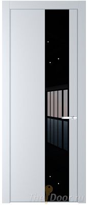 Дверь Profil Doors 19PE цвет Вайт (RAL 110 96 02) кромка Серебро стекло Lacobel Черный лак Дверь Profil Doors 19PE цвет Вайт (RAL 110 96 02) кромка Серебро стекло Lacobel Черный лак