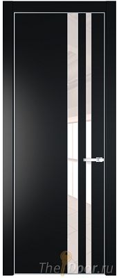 Дверь Profil Doors 20PE цвет Блэк кромка Серебро стекло Lacobel Перламутровый лак Дверь Profil Doors 20PE цвет Блэк кромка Серебро стекло Lacobel Перламутровый лак