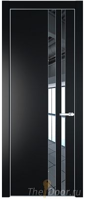Дверь Profil Doors 20PE цвет Блэк кромка Серебро стекло Зеркало Дверь Profil Doors 20PE цвет Блэк кромка Серебро стекло Зеркало