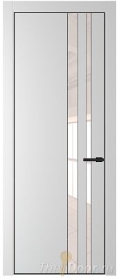Дверь Profil Doors 20PE цвет Крем Вайт (RAL 120-02) кромка Черный матовый RAL9005 стекло Lacobel Перламутровый лак Дверь Profil Doors 20PE цвет Крем Вайт (RAL 120-02) кромка Черный матовый RAL9005 стекло Lacobel Перламутровый лак