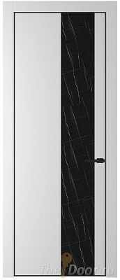 Дверь Profil Doors 20PE цвет Крем Вайт (RAL 120-02) кромка Черный матовый RAL9005 стекло Неро мрамор Дверь Profil Doors 20PE цвет Крем Вайт (RAL 120-02) кромка Черный матовый RAL9005 стекло Неро мрамор