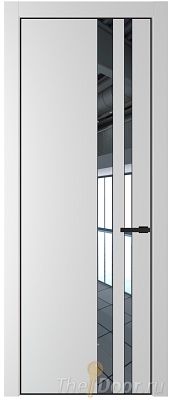 Дверь Profil Doors 20PE цвет Крем Вайт (RAL 120-02) кромка Черный матовый RAL9005 стекло Зеркало Дверь Profil Doors 20PE цвет Крем Вайт (RAL 120-02) кромка Черный матовый RAL9005 стекло Зеркало