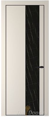 Дверь Profil Doors 20PE цвет Кремовая Магнолия (RAL 120-04) кромка Черный матовый RAL9005 стекло Неро мрамор Дверь Profil Doors 20PE цвет Кремовая Магнолия (RAL 120-04) кромка Черный матовый RAL9005 стекло Неро мрамор