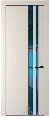 Дверь Profil Doors 20PE цвет Кремовая Магнолия (RAL 120-04) кромка Черный матовый RAL9005 стекло Зеркало Blue Дверь Profil Doors 20PE цвет Кремовая Магнолия (RAL 120-04) кромка Черный матовый RAL9005 стекло Зеркало Blue