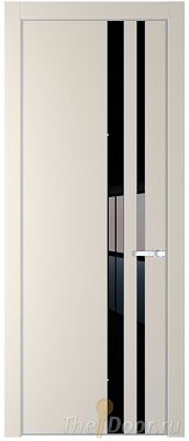 Дверь Profil Doors 20PE цвет Кремовая Магнолия (RAL 120-04) кромка Серебро стекло Lacobel Черный лак Дверь Profil Doors 20PE цвет Кремовая Магнолия (RAL 120-04) кромка Серебро стекло Lacobel Черный лак