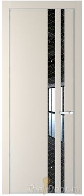 Дверь Profil Doors 20PE цвет Кремовая Магнолия (RAL 120-04) кромка Серебро стекло Лоран узор золото Дверь Profil Doors 20PE цвет Кремовая Магнолия (RAL 120-04) кромка Серебро стекло Лоран узор золото