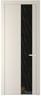 Дверь Profil Doors 20PE цвет Кремовая Магнолия (RAL 120-04) кромка Серебро стекло Неро мрамор Дверь Profil Doors 20PE цвет Кремовая Магнолия (RAL 120-04) кромка Серебро стекло Неро мрамор
