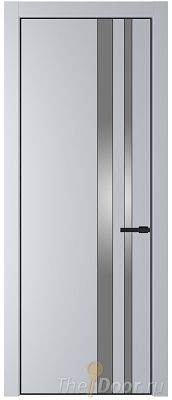 Дверь Profil Doors 20PE цвет Лайт Грей (RAL 870-01) кромка Черный матовый RAL9005 стекло Lacobel Серебро Матлак Дверь Profil Doors 20PE цвет Лайт Грей (RAL 870-01) кромка Черный матовый RAL9005 стекло Lacobel Серебро Матлак