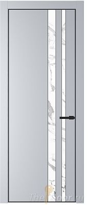 Дверь Profil Doors 20PE цвет Лайт Грей (RAL 870-01) кромка Черный матовый RAL9005 стекло Нефи белый узор серебро Дверь Profil Doors 20PE цвет Лайт Грей (RAL 870-01) кромка Черный матовый RAL9005 стекло Нефи белый узор серебро