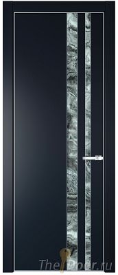 Дверь Profil Doors 20PE цвет Нэви Блу (RAL 7016) кромка Серебро стекло Атриум серебро Дверь Profil Doors 20PE цвет Нэви Блу (RAL 7016) кромка Серебро стекло Атриум серебро