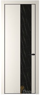 Дверь Profil Doors 20PE цвет Перламутр белый кромка Черный матовый RAL9005 стекло Неро мрамор Дверь Profil Doors 20PE цвет Перламутр белый кромка Черный матовый RAL9005 стекло Неро мрамор