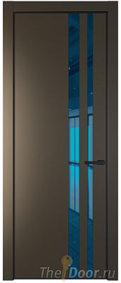 Дверь Profil Doors 20PE цвет Перламутр бронза кромка Черный матовый RAL9005 стекло Зеркало Blue Дверь Profil Doors 20PE цвет Перламутр бронза кромка Черный матовый RAL9005 стекло Зеркало Blue