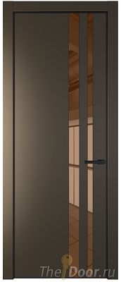 Дверь Profil Doors 20PE цвет Перламутр бронза кромка Черный матовый RAL9005 стекло Зеркало Bronza Дверь Profil Doors 20PE цвет Перламутр бронза кромка Черный матовый RAL9005 стекло Зеркало Bronza