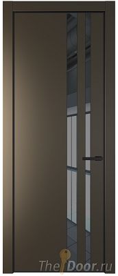 Дверь Profil Doors 20PE цвет Перламутр бронза кромка Черный матовый RAL9005 стекло Зеркало Grey Дверь Profil Doors 20PE цвет Перламутр бронза кромка Черный матовый RAL9005 стекло Зеркало Grey